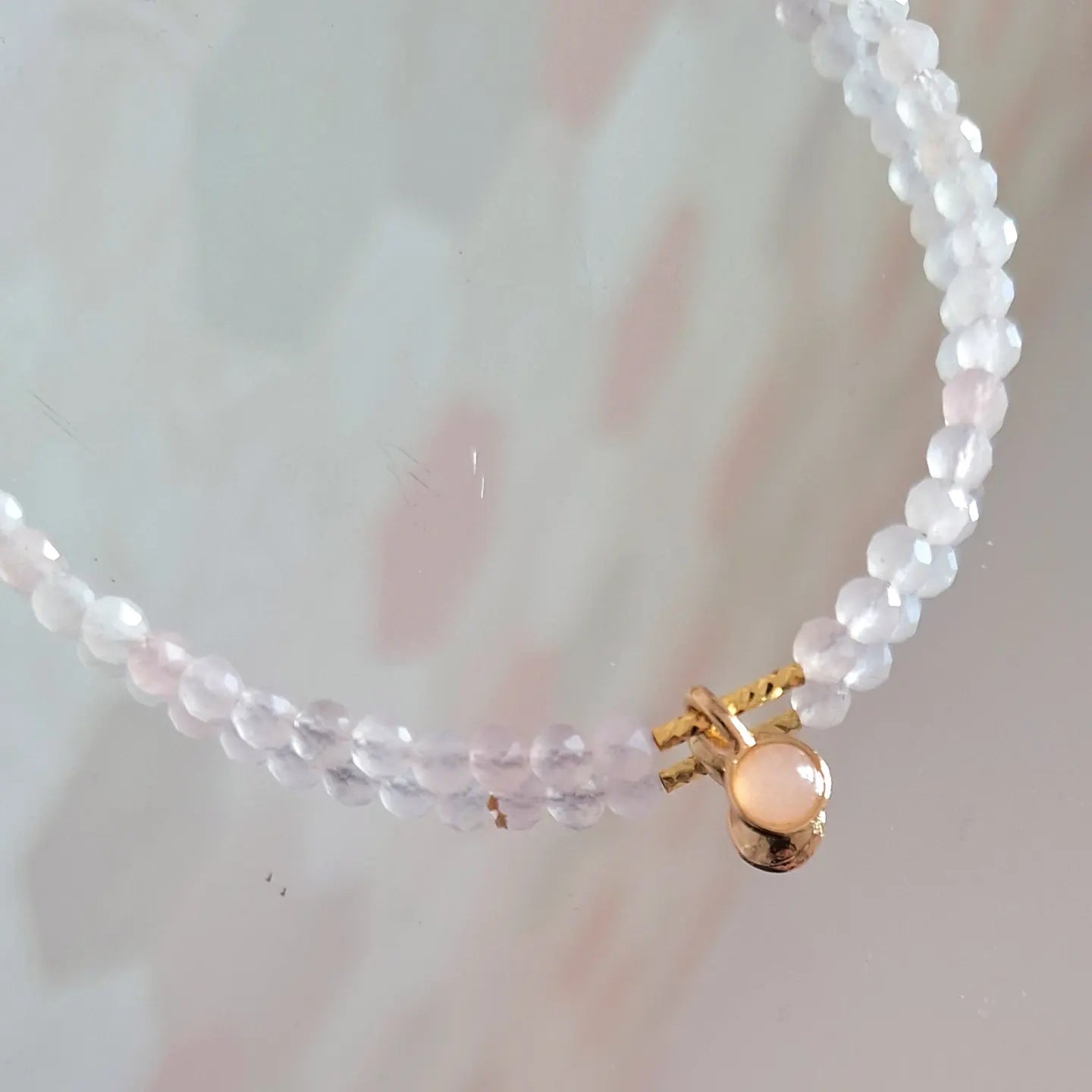 Collier Quartz Rose